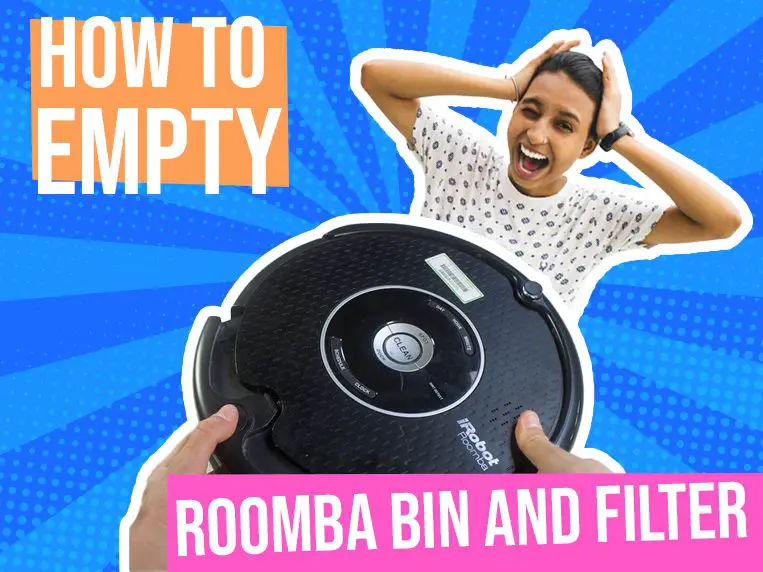 how to empty the Roomba bin and filter