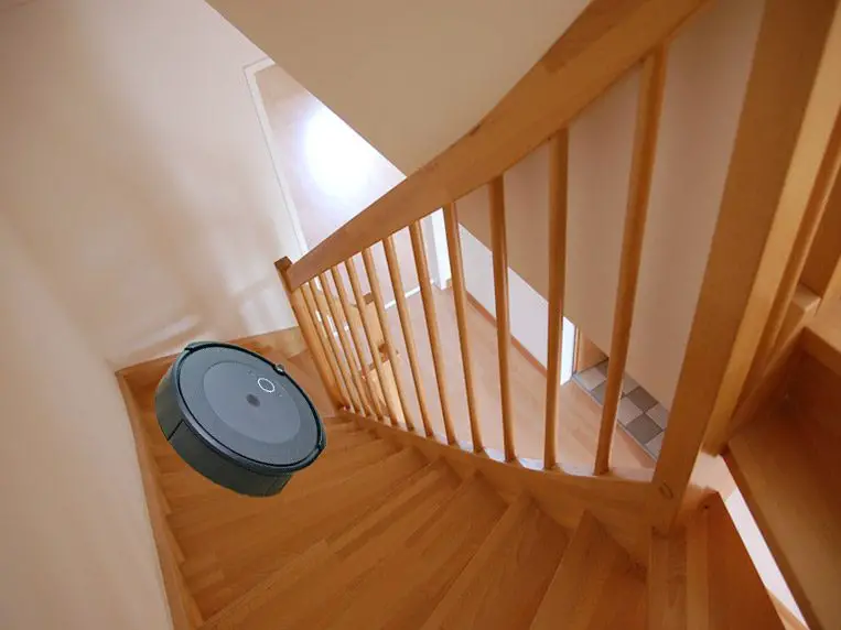 Roomba falling down stairs
