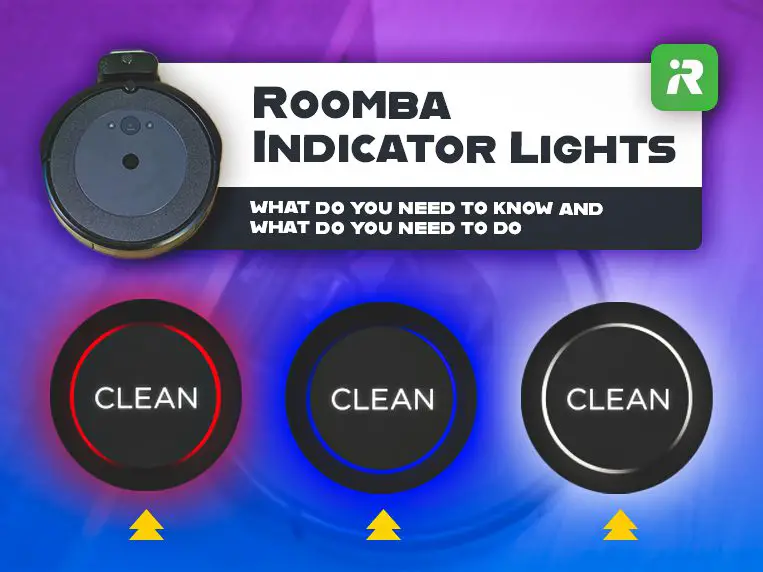 Roomba indicator lights