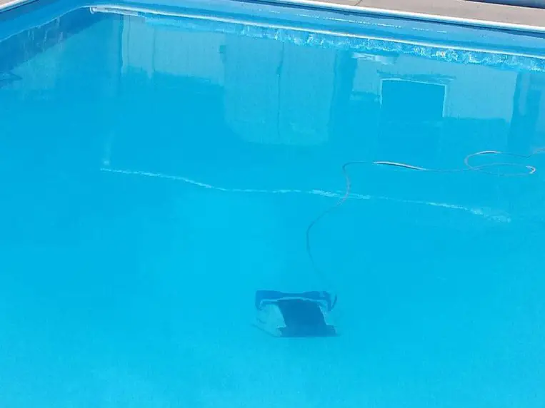 Hayward Tiger shark robotic pool cleaner under water