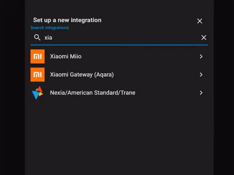 setting up new integration in home assistant